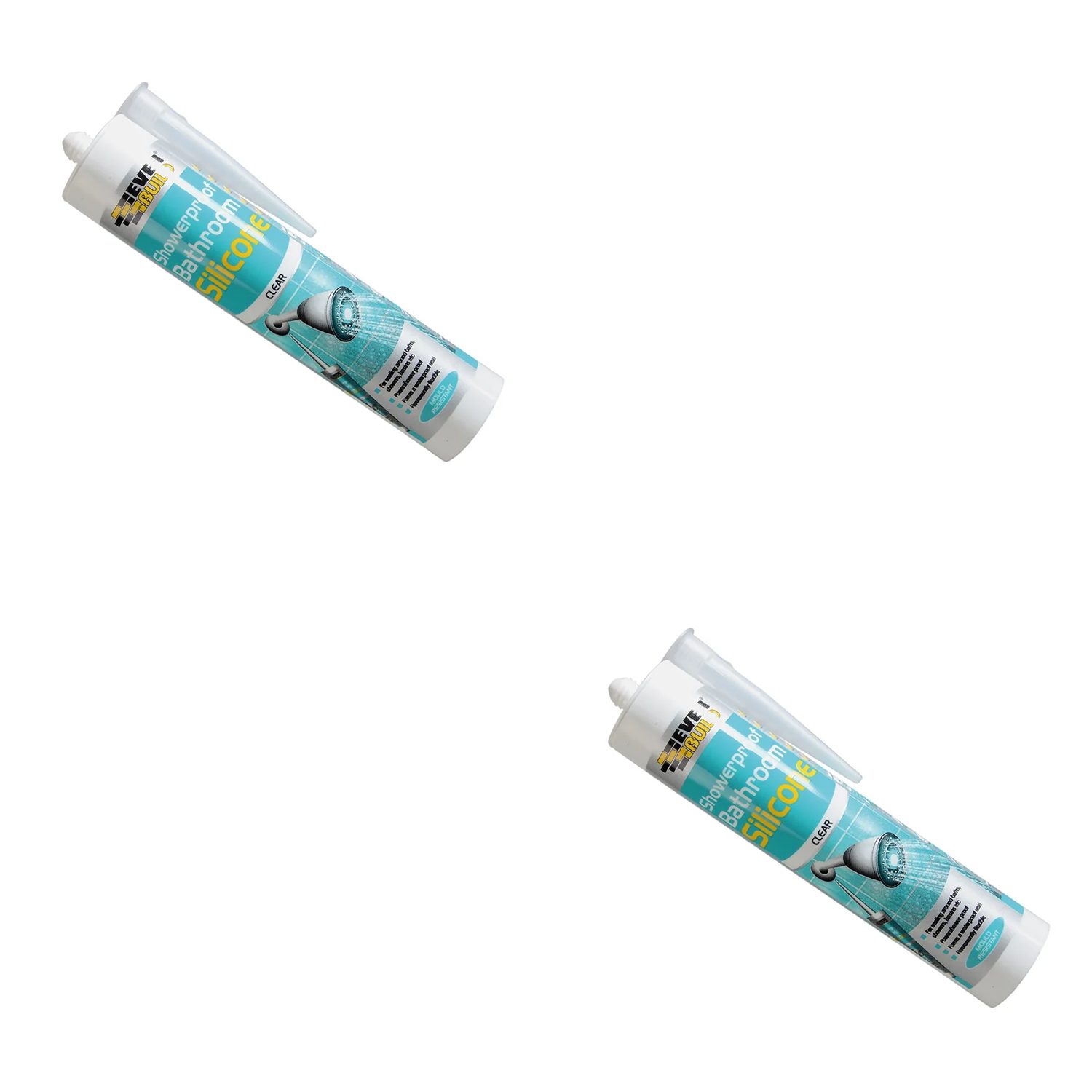 Everbuild Sika Showerproof Bathroom Silicone Clear C3 - 467062