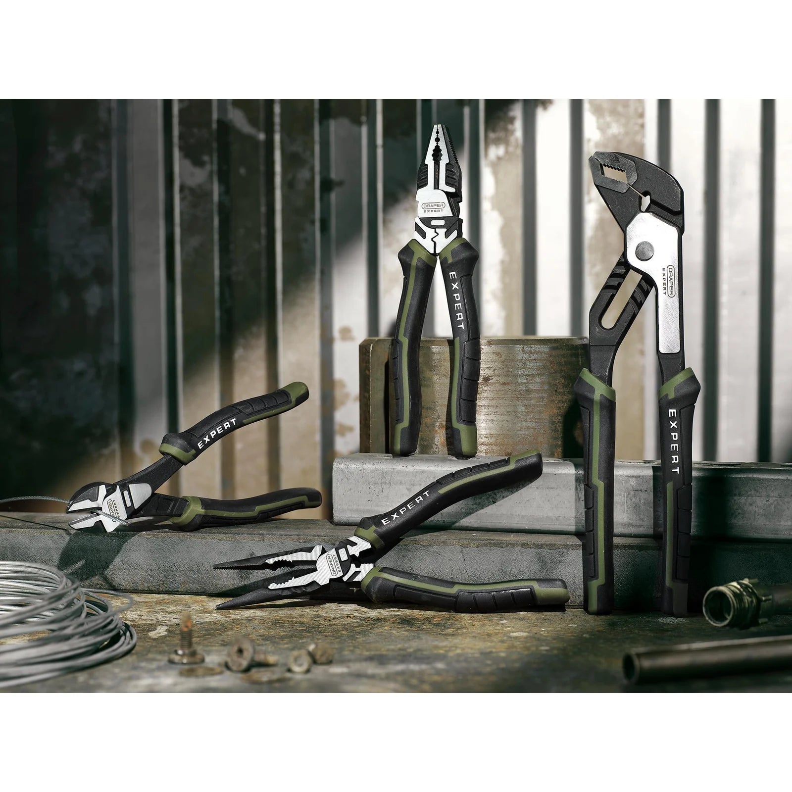 Draper Expert High Leverage Pliers Set with Water Pump Pliers (4 Piece)
