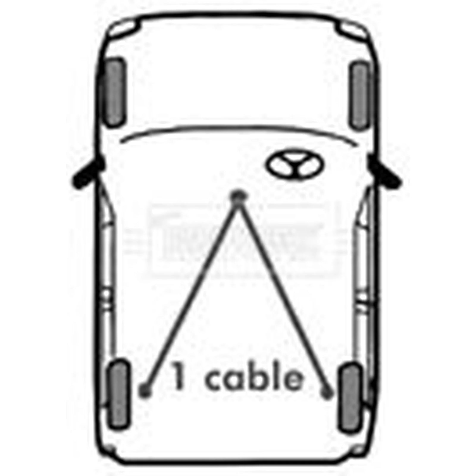 Borg & Beck Handbrake Cable Right Rear BKB1929