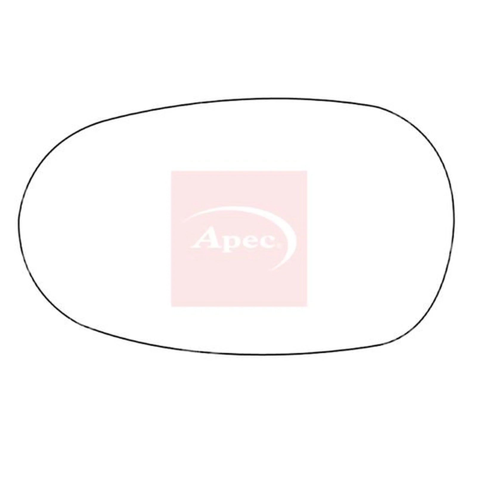 Apec Exterior Wing Mirror Glass Left AMS2719