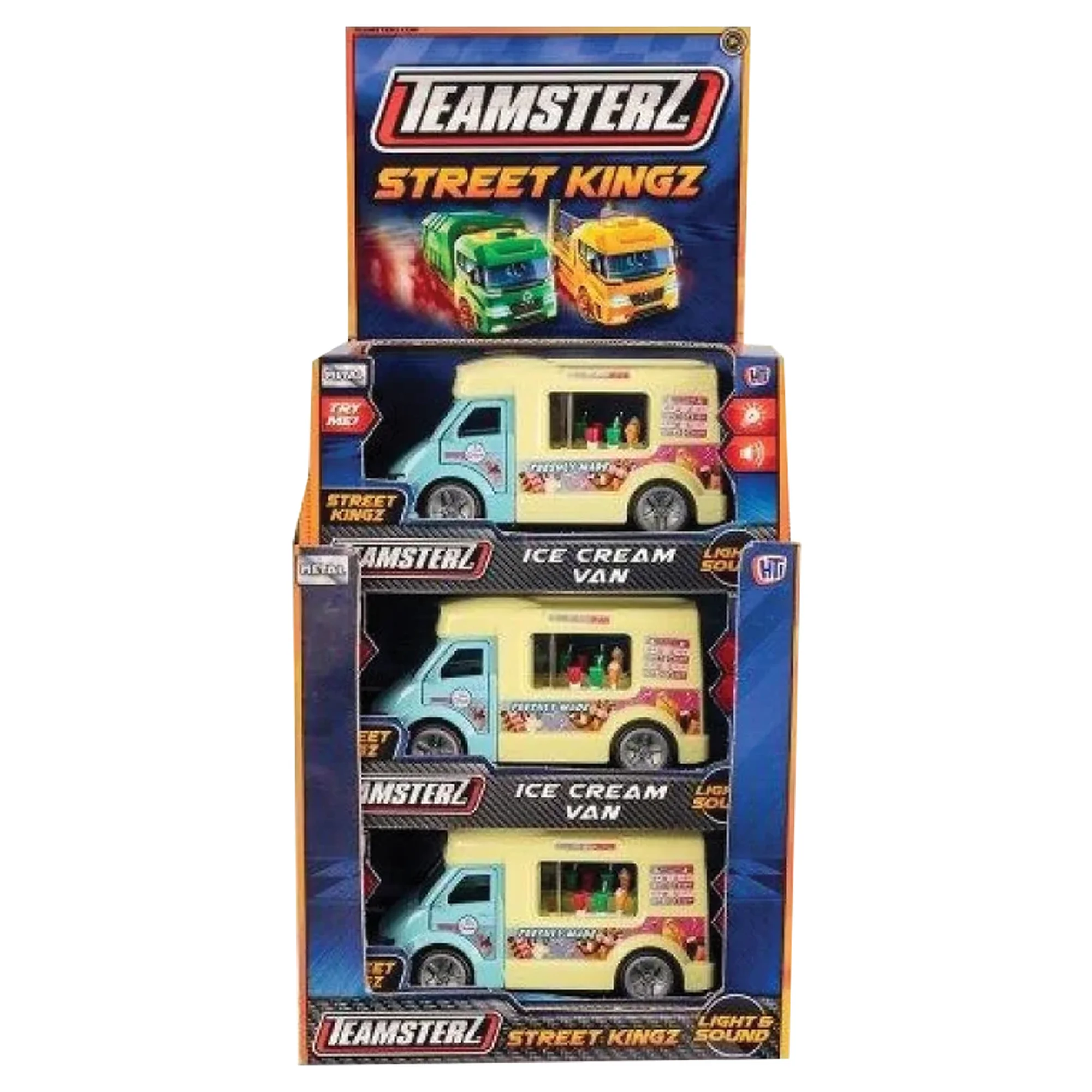 HTI Ice Cream Van Die Cast Model 12 Pack