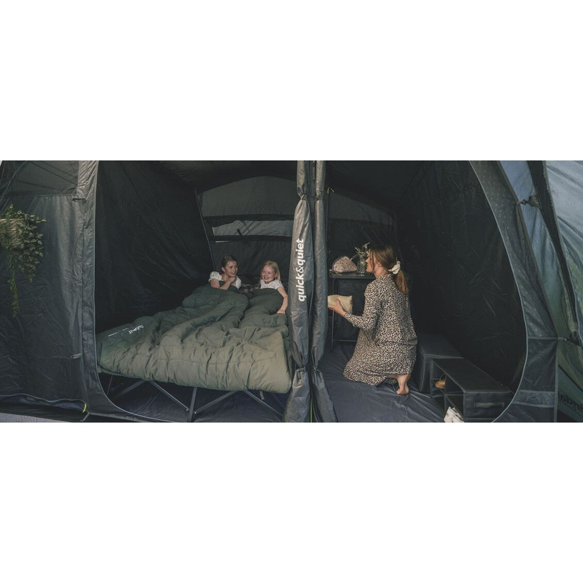 Outwell Montana 6 Air 6 Berth Four Room Tunnel Tent