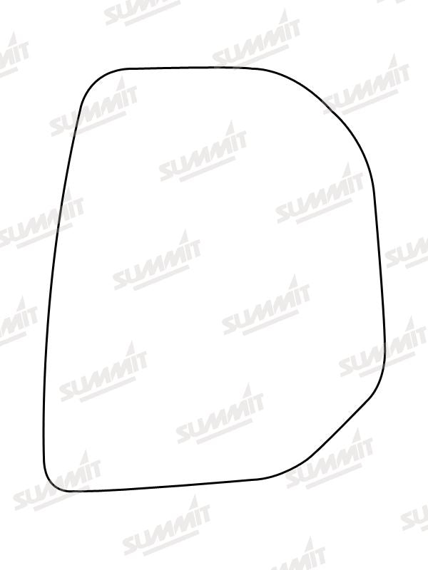 Summit Stick-On Commercial Mirror Glass fits Citroen Berlingo, Peugeot Partner RHS