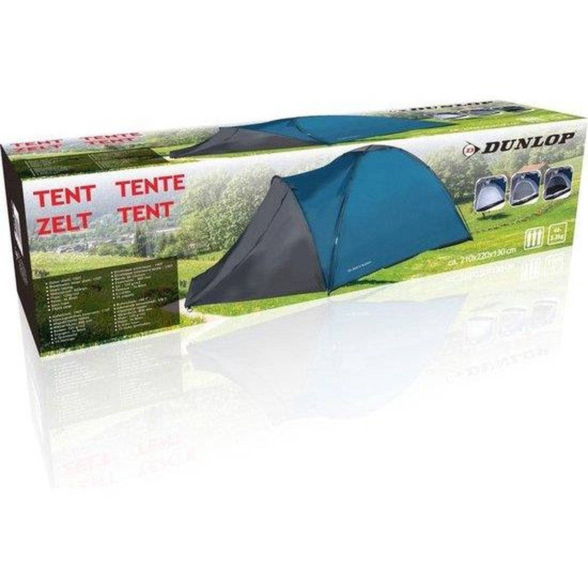 Dunlop 2-3 Man Tent with Porch