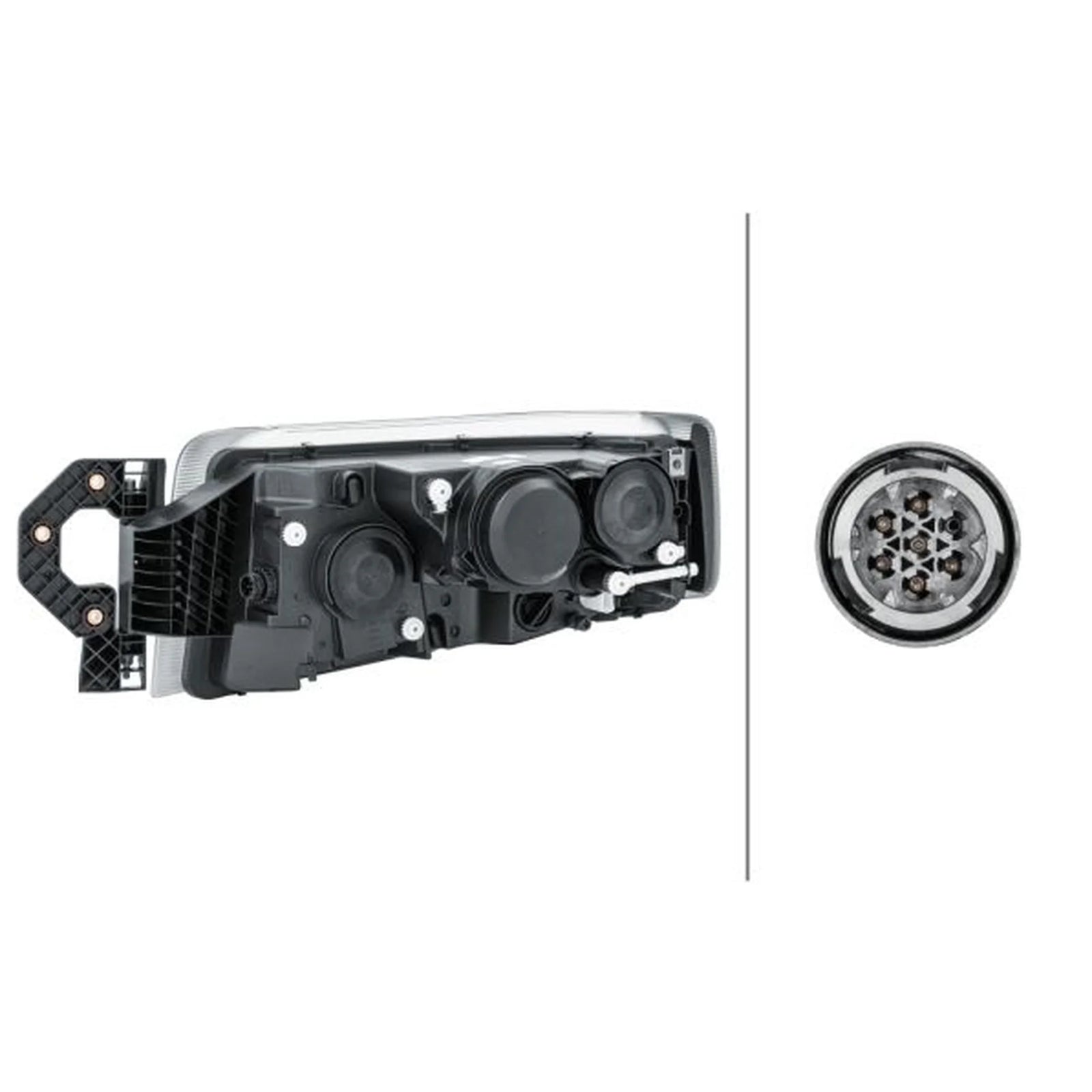 Hella Headlight Headlamp W5W Right 1EL 011 899-381