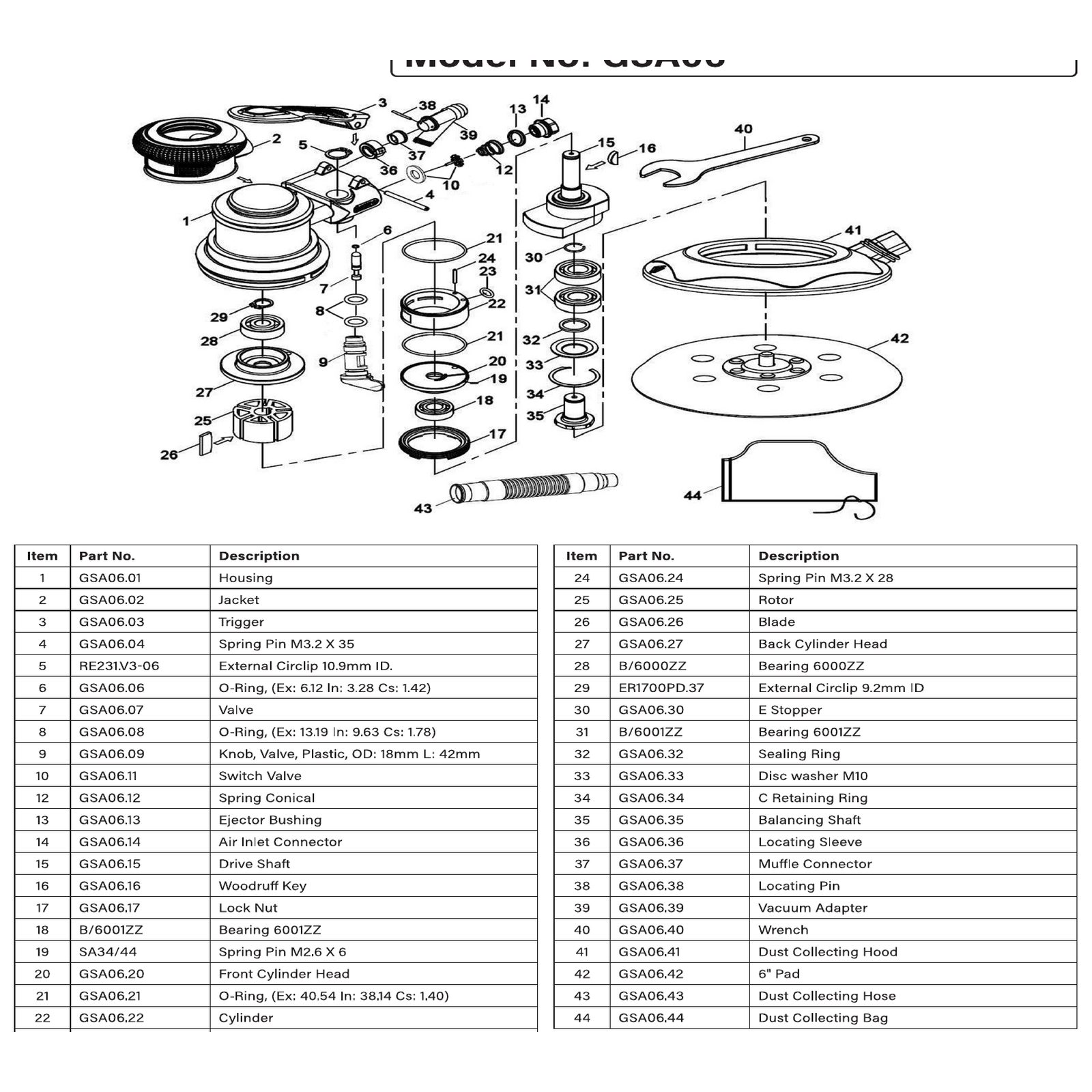 Sealey Vacuum adapter GSA06.39
