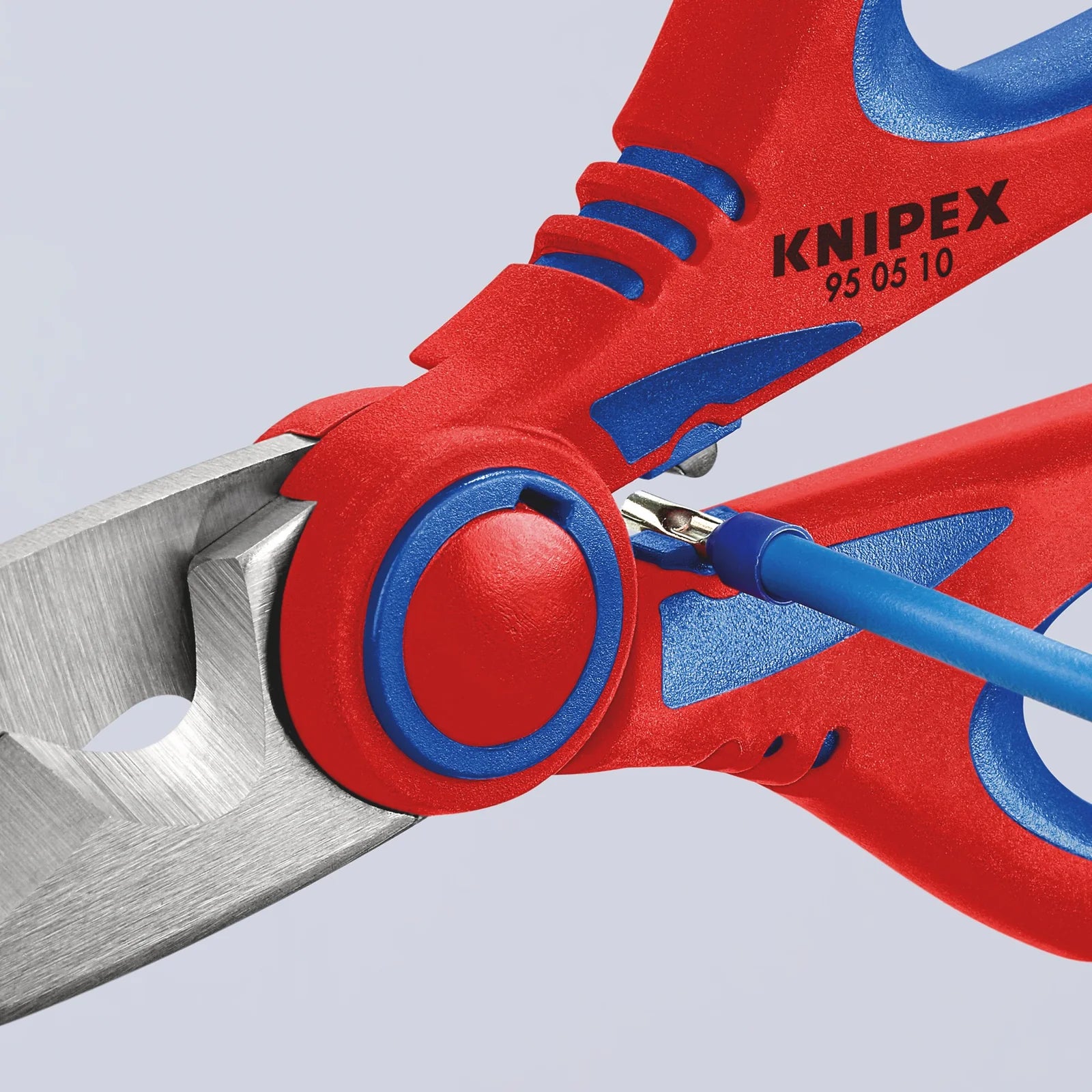 KNIPEX 95 05 10 SB Electricians Shears,190mm - 95 05 10 SB