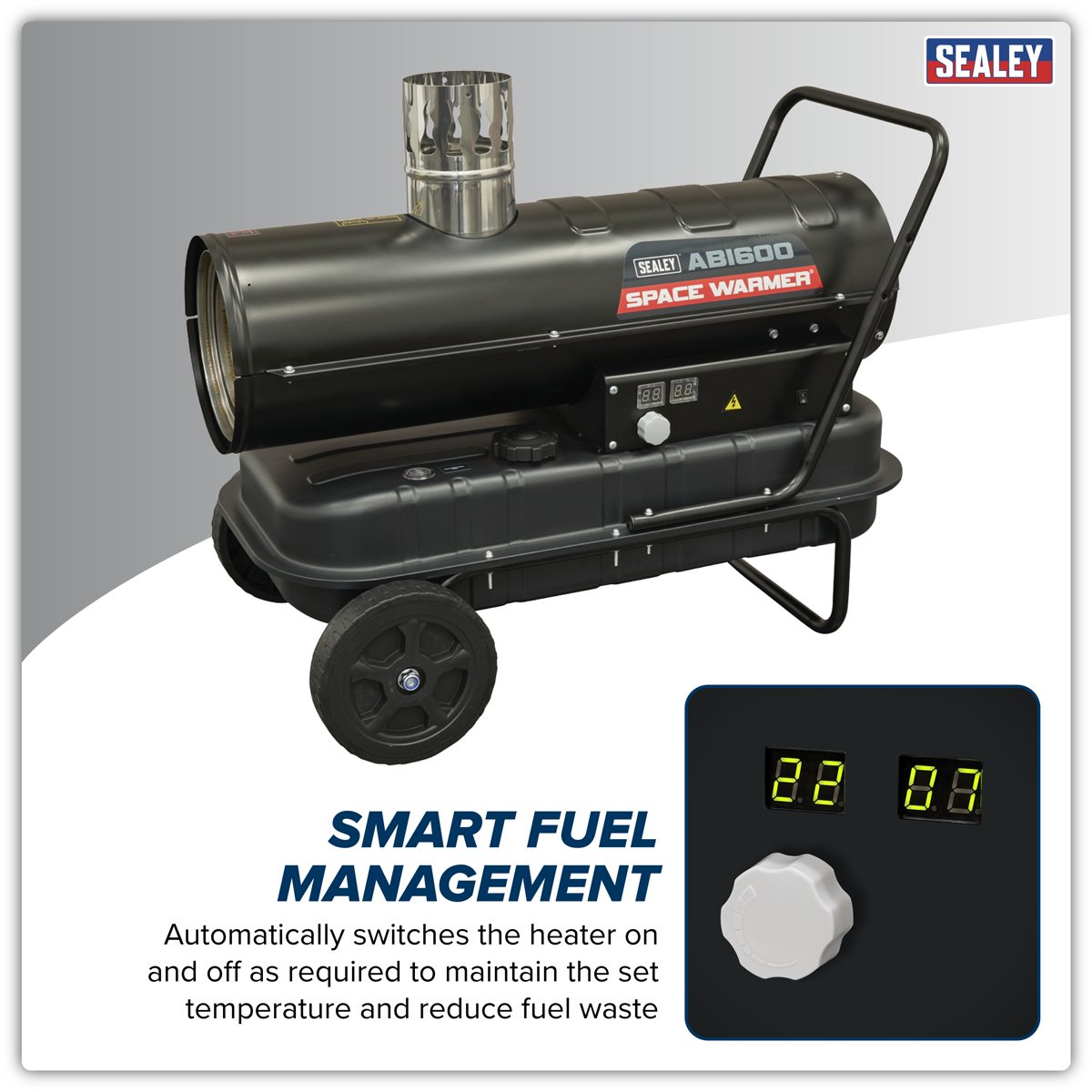 Sealey Space Warmer® Heater ABI600 20kW Kerosene/Diesel