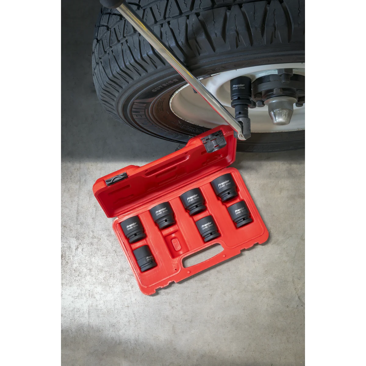 Sealey Premier Impact Socket Set 3/4"Sq Drive 8 Piece