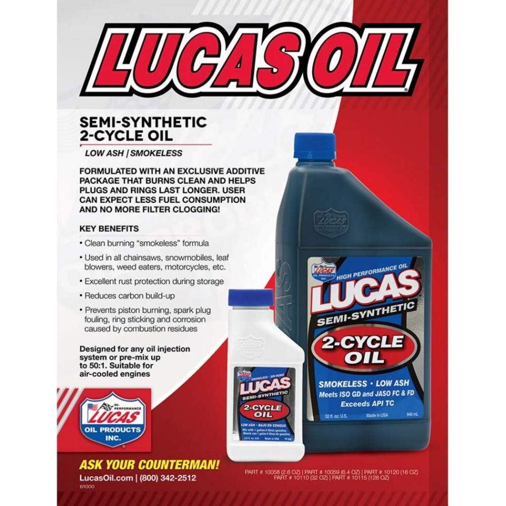 Lucas Oil 2 Cycle Racing Oil 946Ml 40110