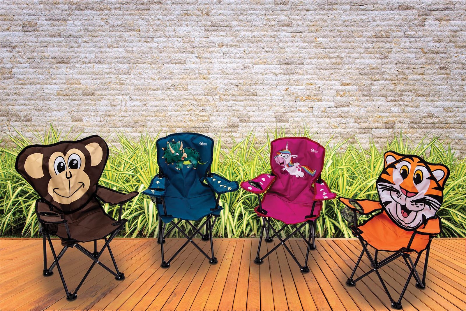 Quest Childrens fun unicorn folding chair