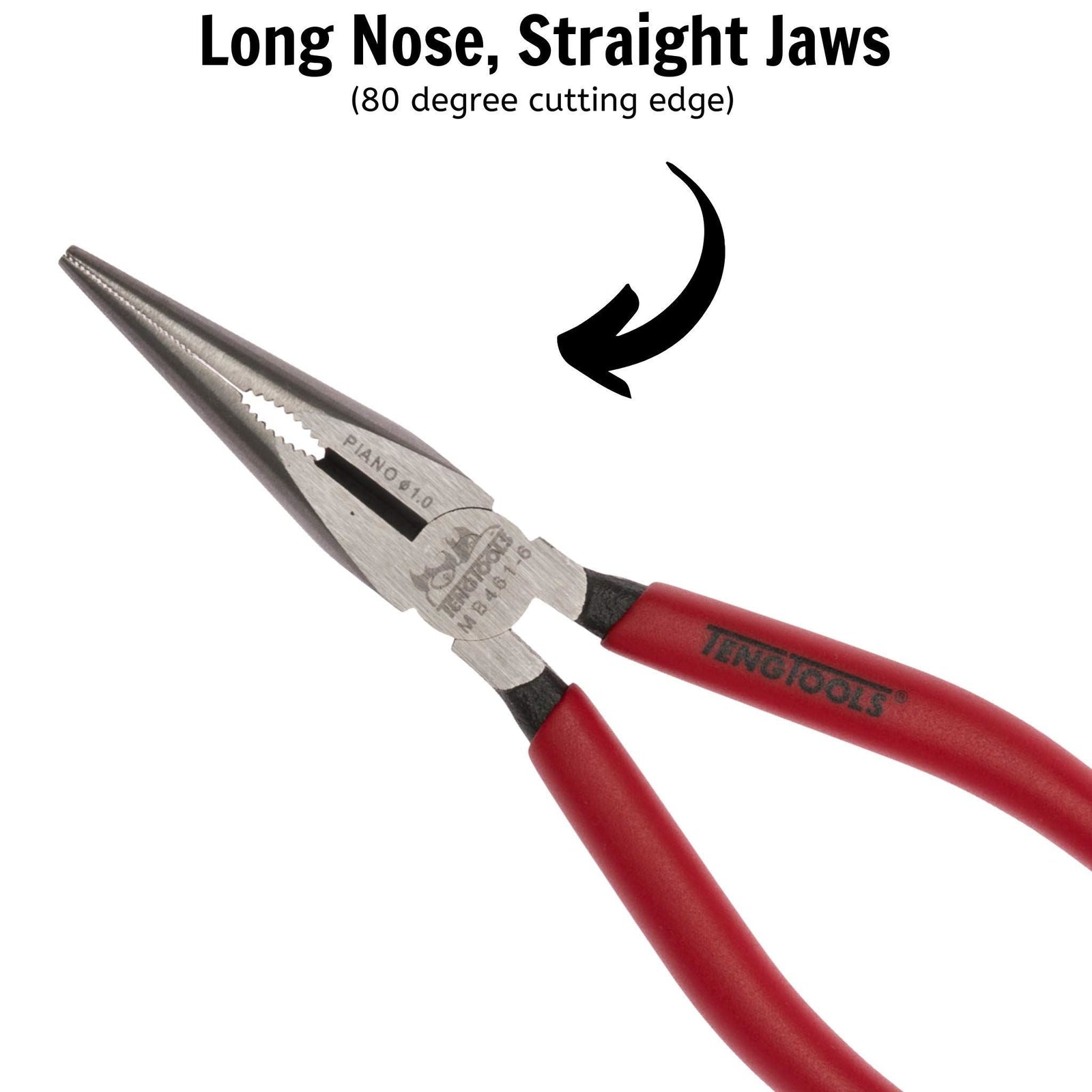 Teng Tools Long Nose Plier 165mm