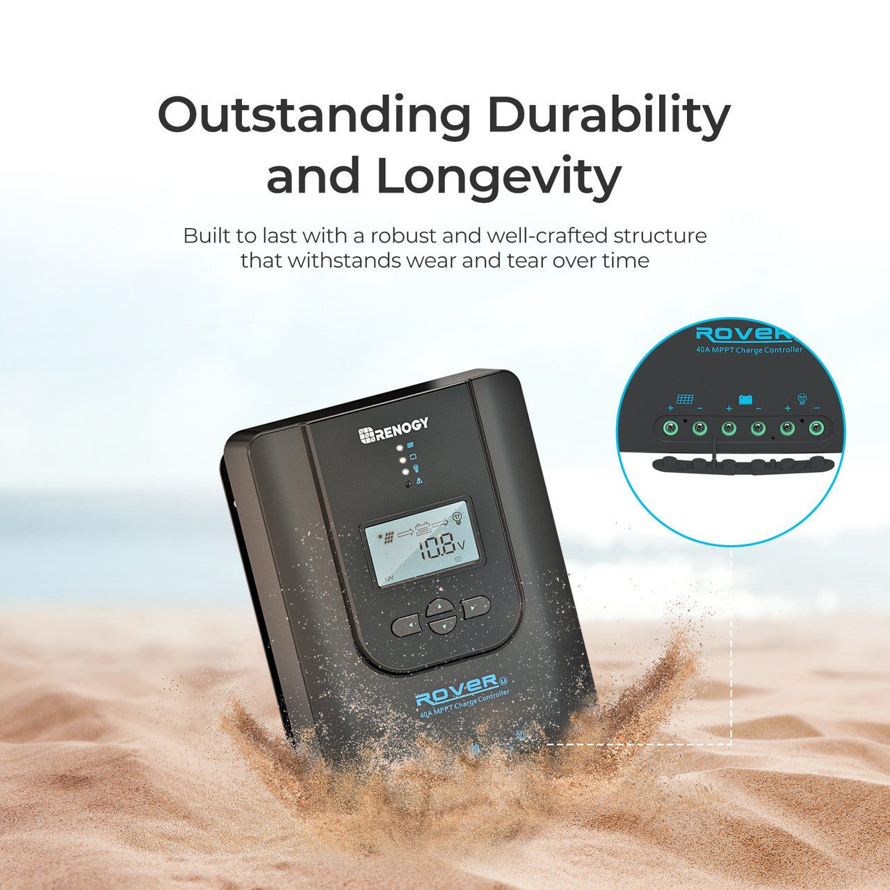 Renogy CORE Rover 12V 40A MPPT Charge Controller(With BT)