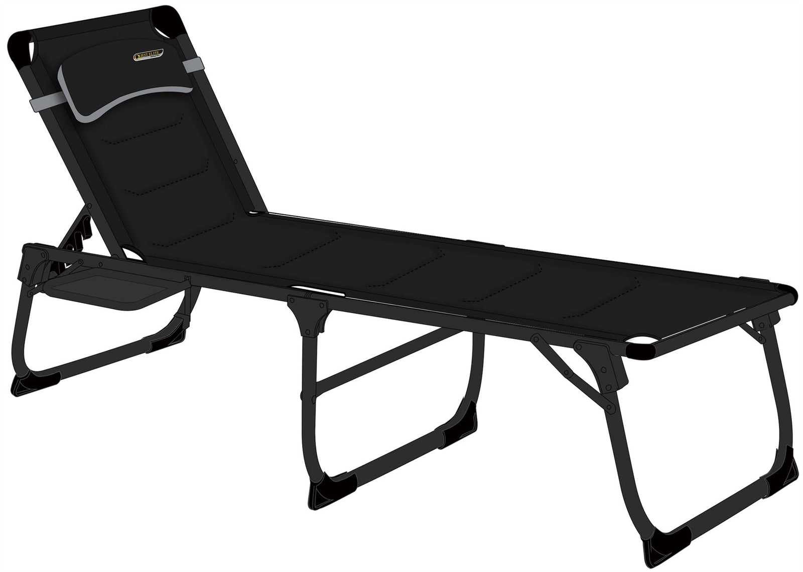 Quest Vienna Pro Lounge bed with side table
