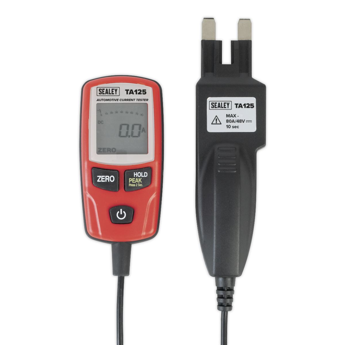 Sealey Automotive Current Tester 80A Mini Standard & Maxi Blade Fuses TA125