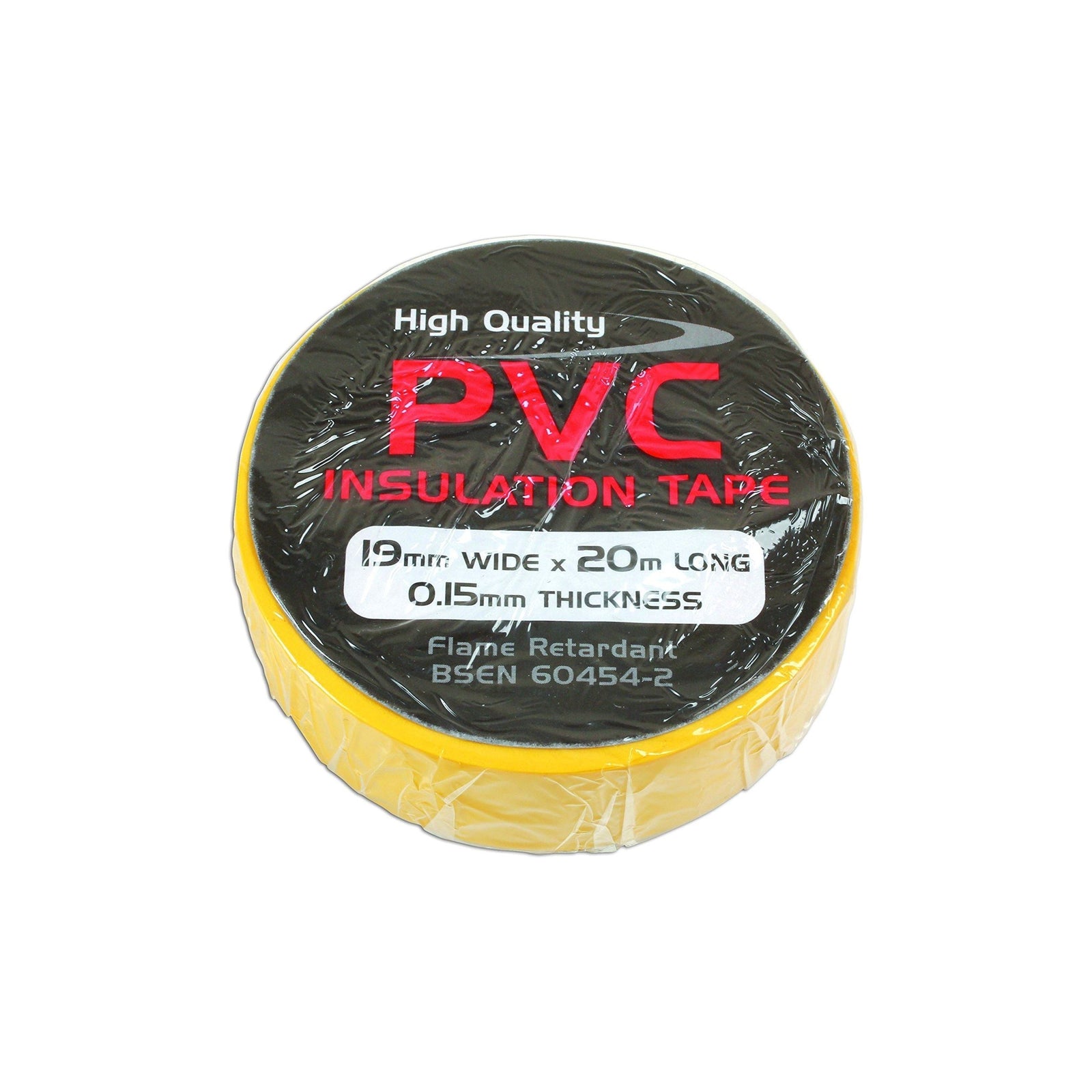 Tool Connection Yellow PVC Insulation Tape 19mm x 20m 1pc 36895