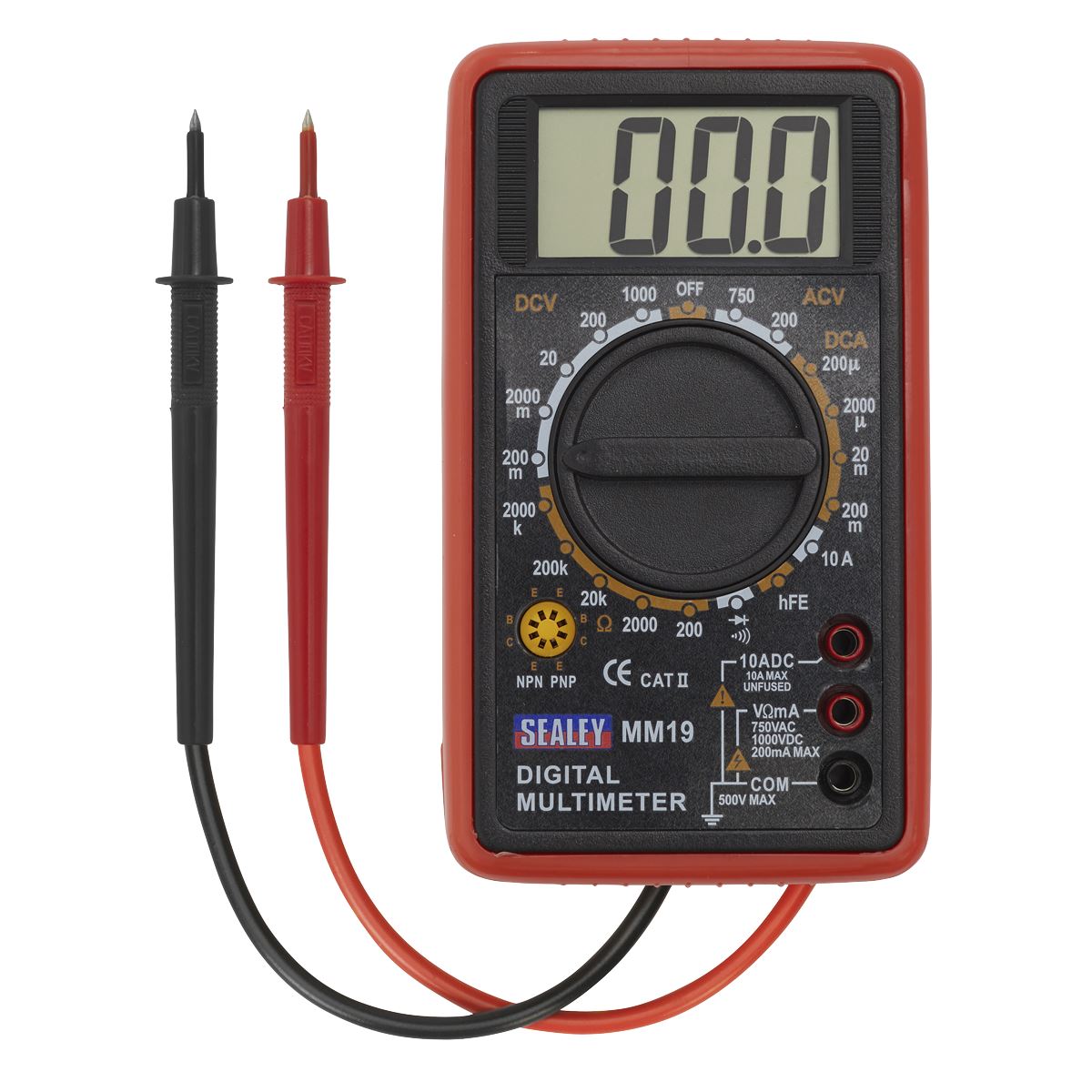 Sealey Digital Multimeter 7-Function mm19