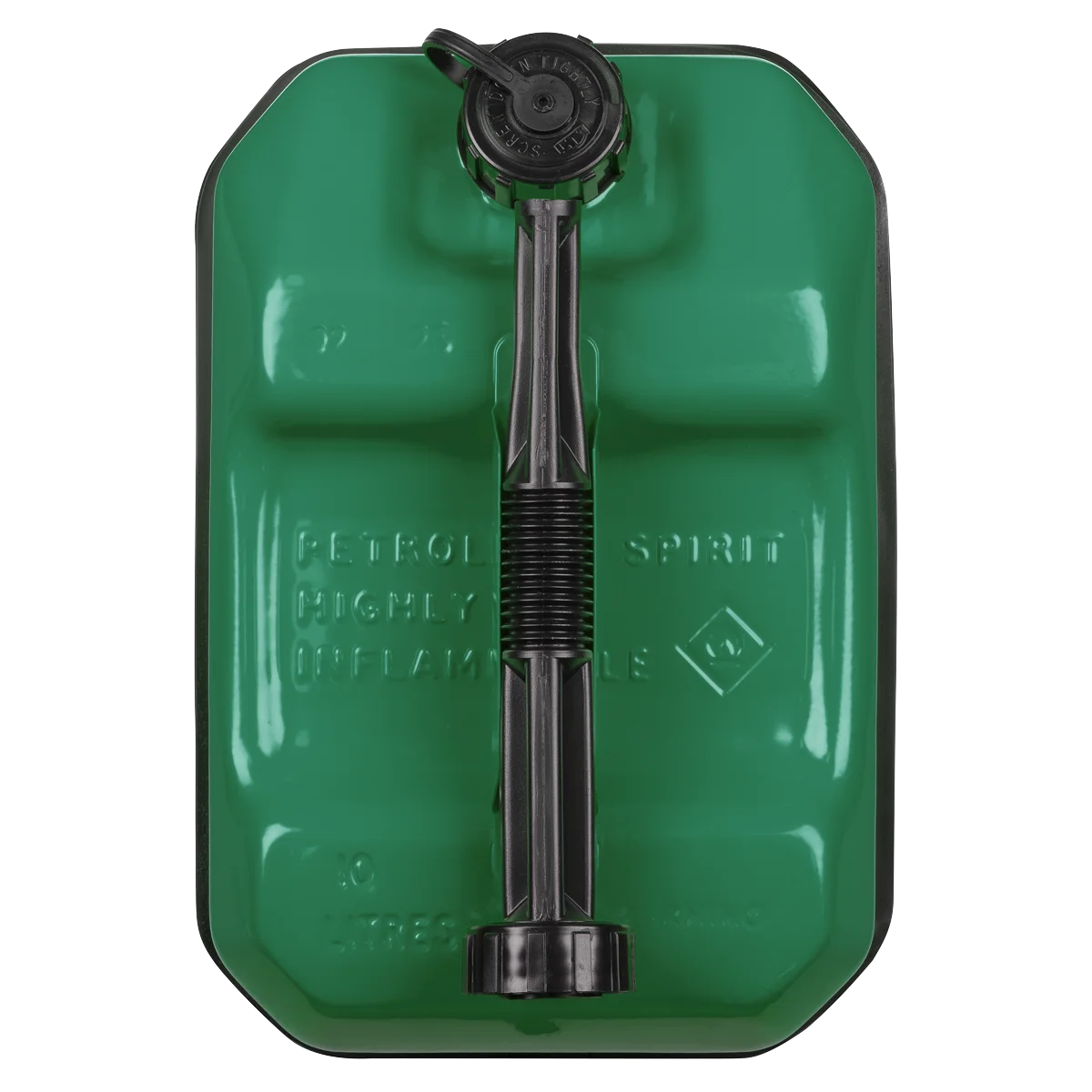 Sealey Jerry Can 10L Green Steel Fuel Container JC10RG