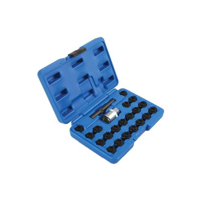 Laser Locking Wheel Nut Key Set 22pc - for BMW 6539