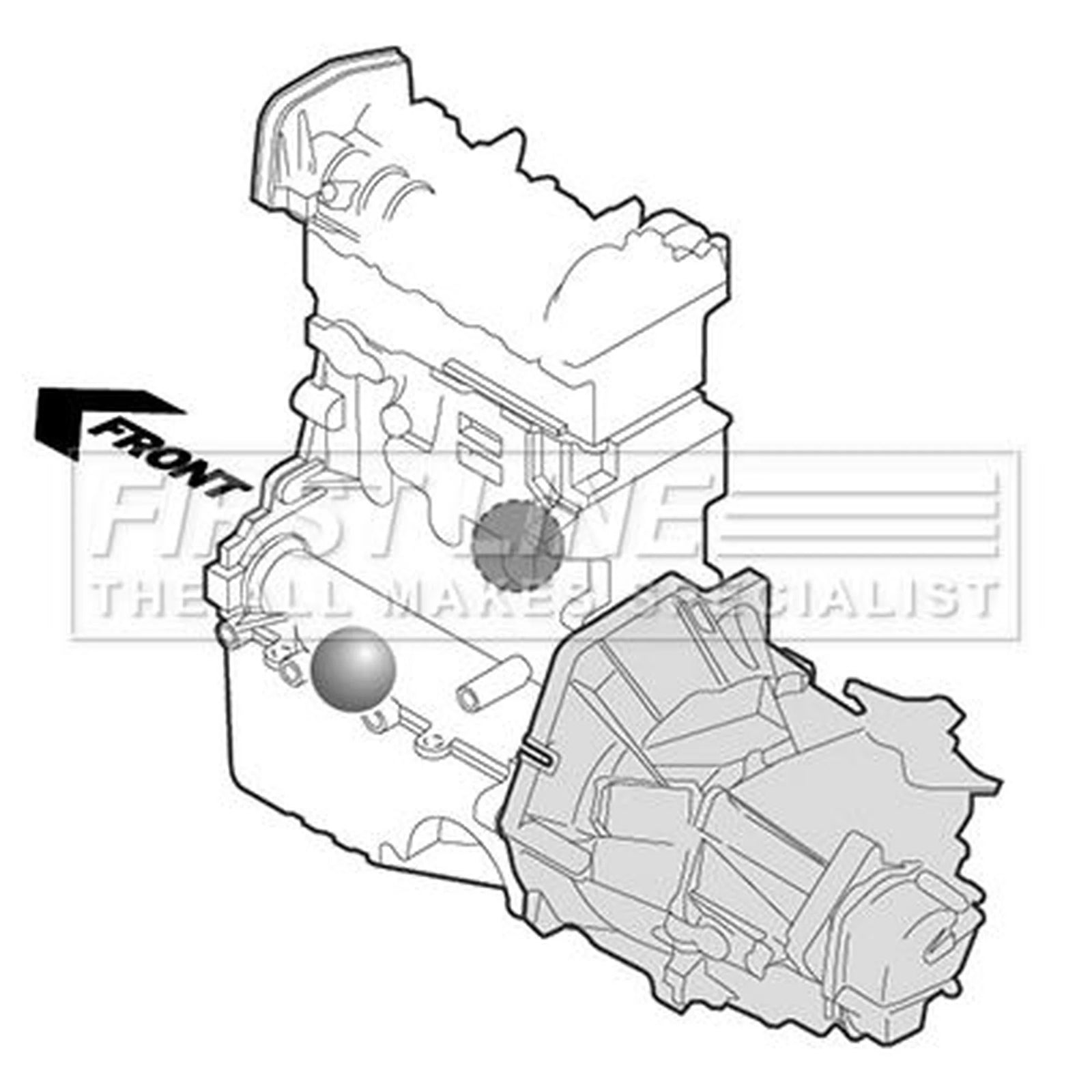 First Line Engine Mount Mounting fits Ford Transit 2000-2014 2.3 2.4