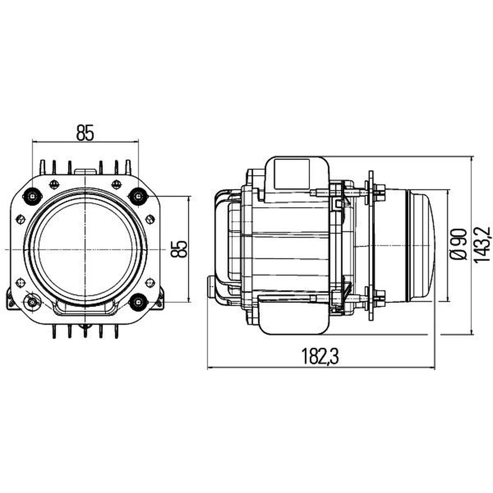 Hella Headlight Headlamp LED Left 1BL 010 820-001