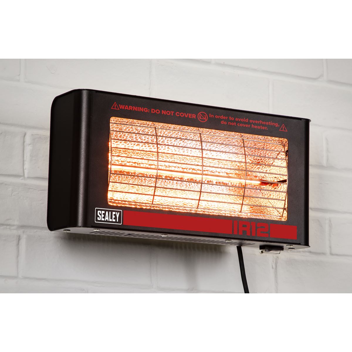 Sealey Wall Mounting Infrared Quartz Heater 1.2W/230V IR12