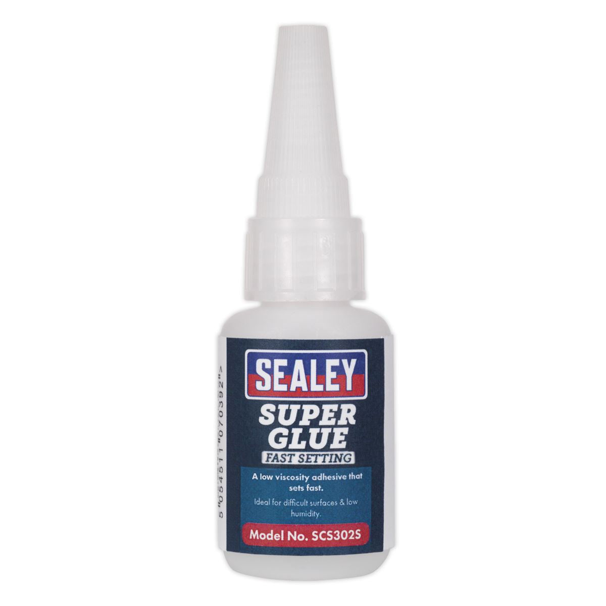 Sealey Super Glue Fast Setting 20ml Metal Rubber Plastic Wood Adhesive