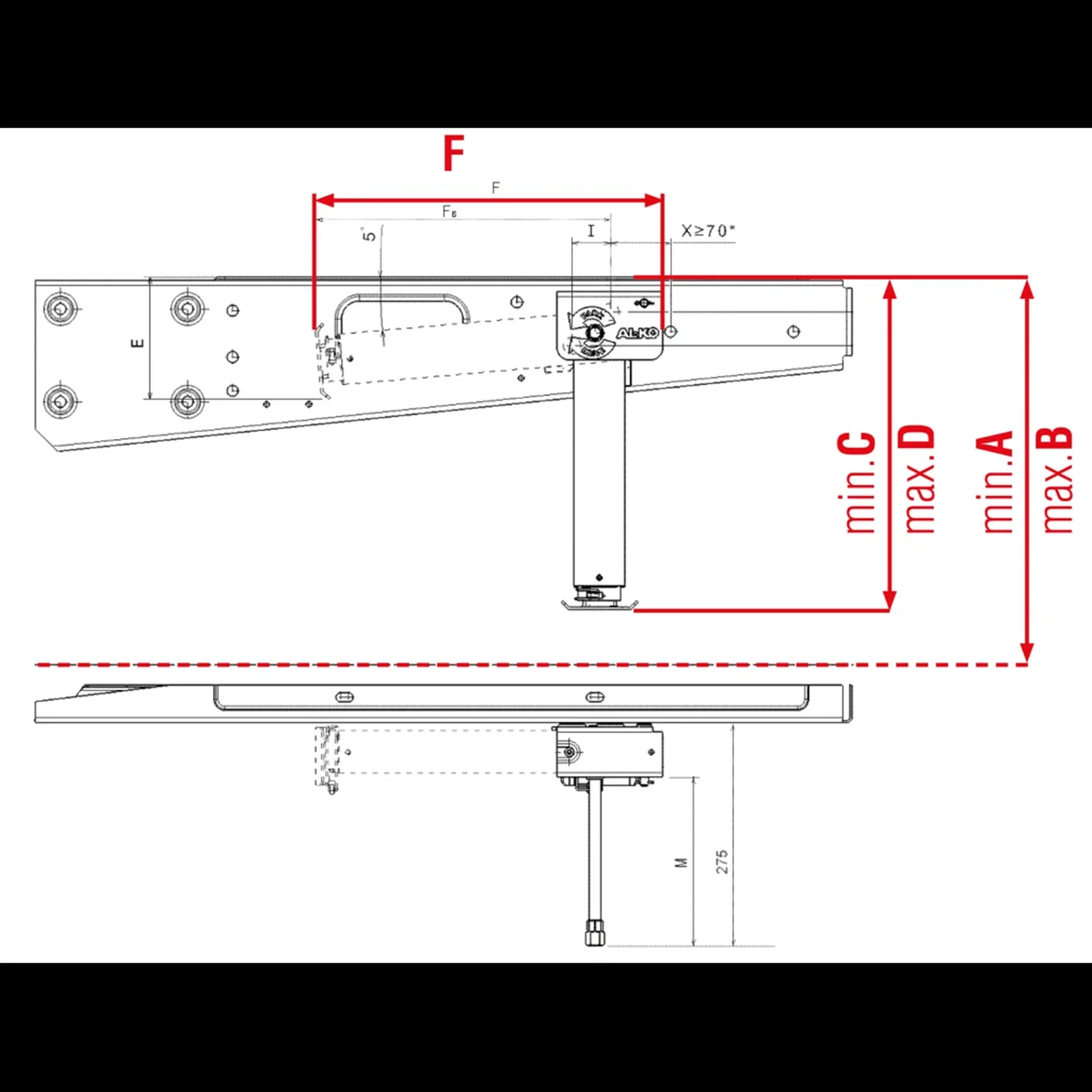 AL-KO Click Fix Steady Legs Pair for Motorhomes