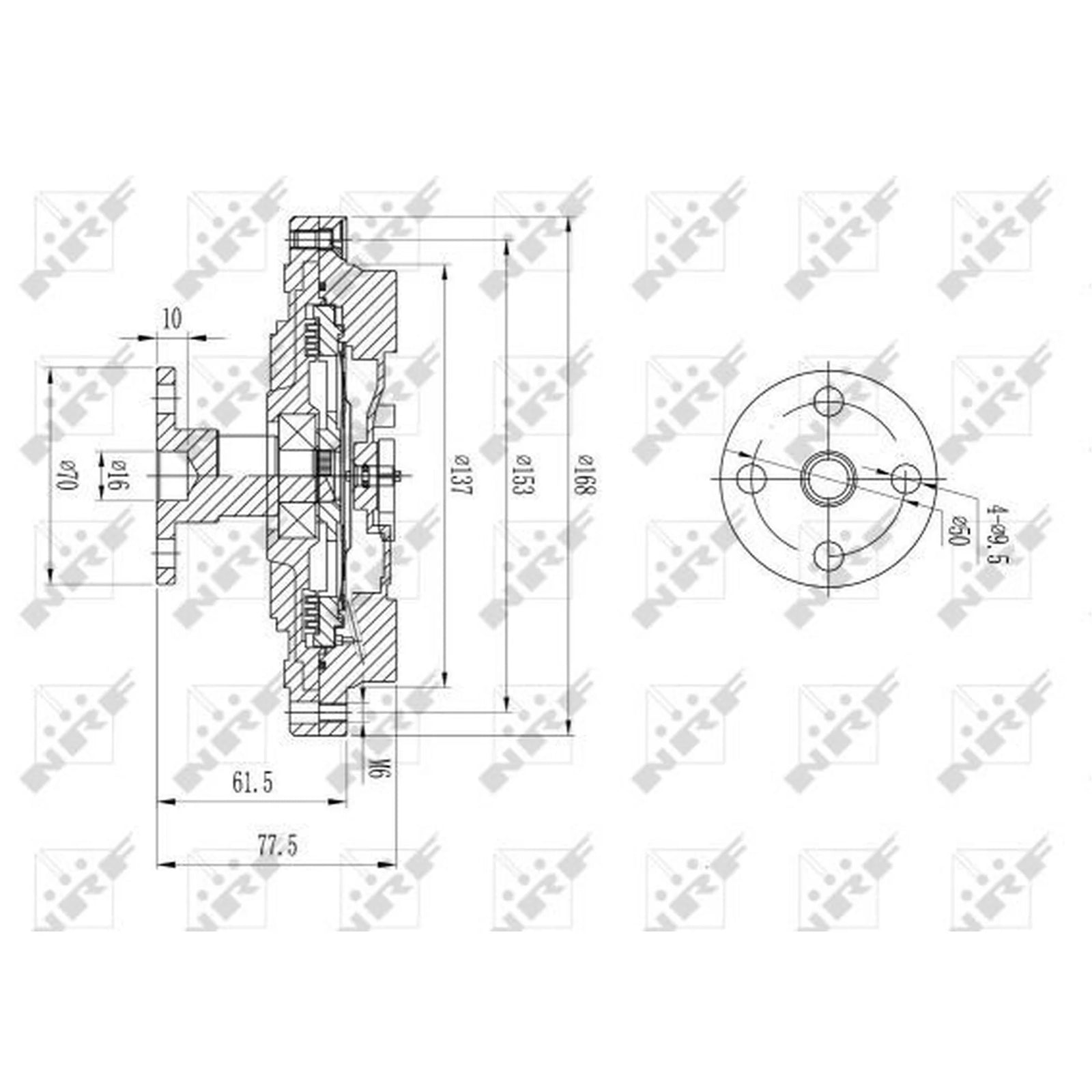 NRF Radiator Fan Clutch 49586