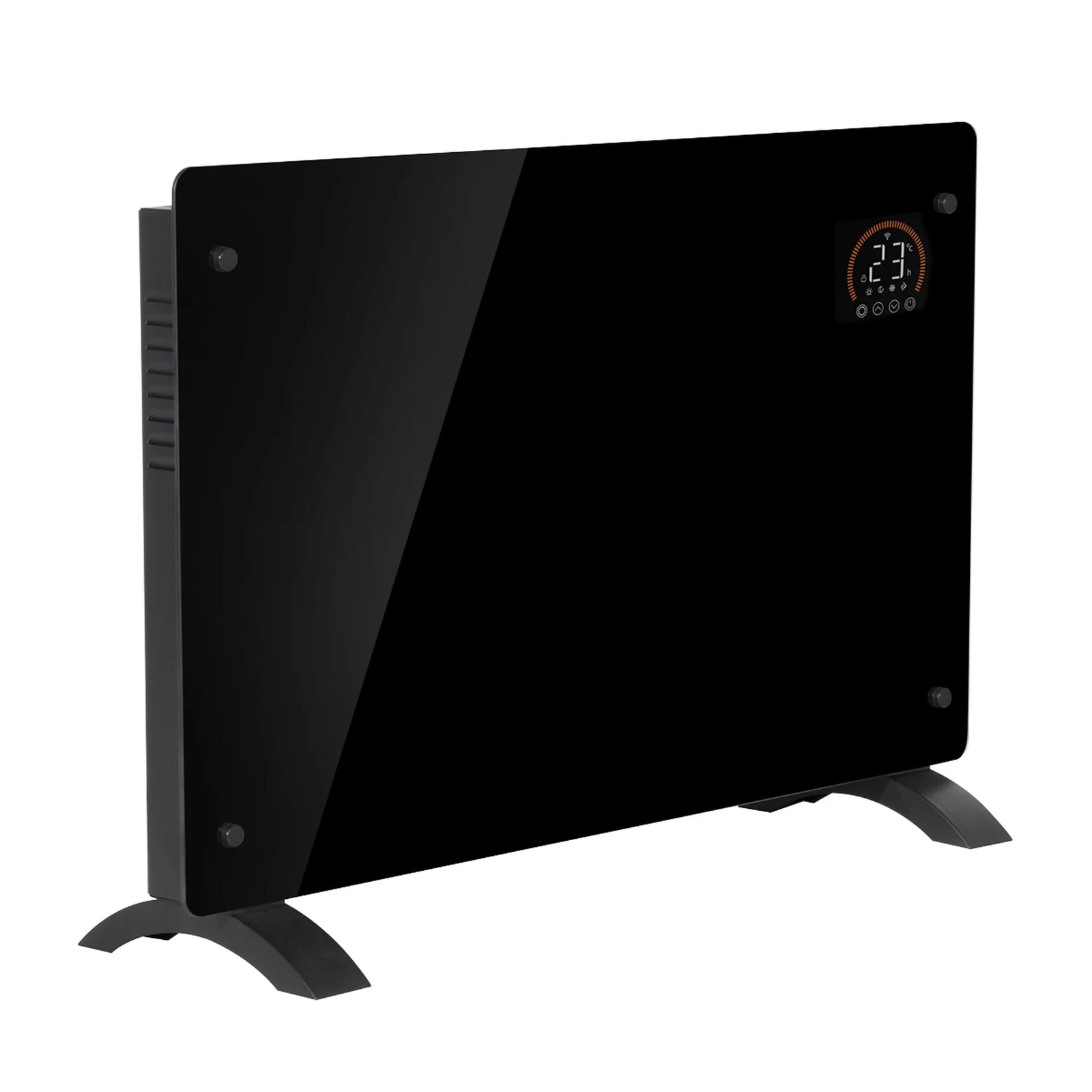 Baridi Electric Glass Panel Heater 2000W Wi-Fi Enabled Black