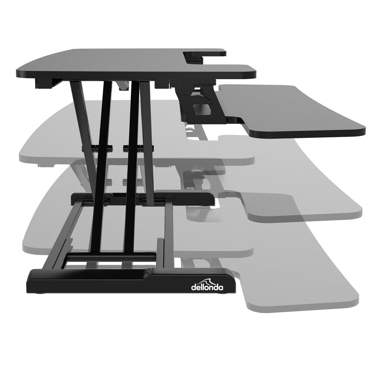 Dellonda 89cm Adjustable-Height Standing Desk Riser 15kg Capacity DH15