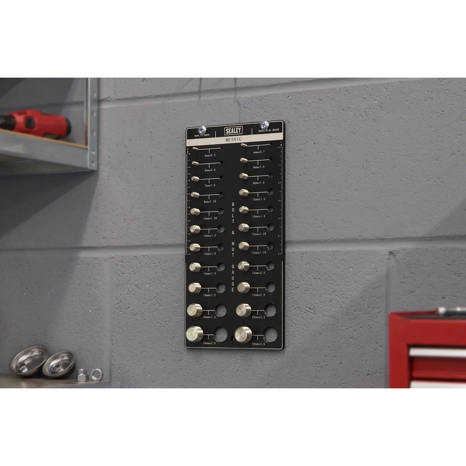 Sealey Nut & Bolt Checker AK29M - 22 Metric Sizes