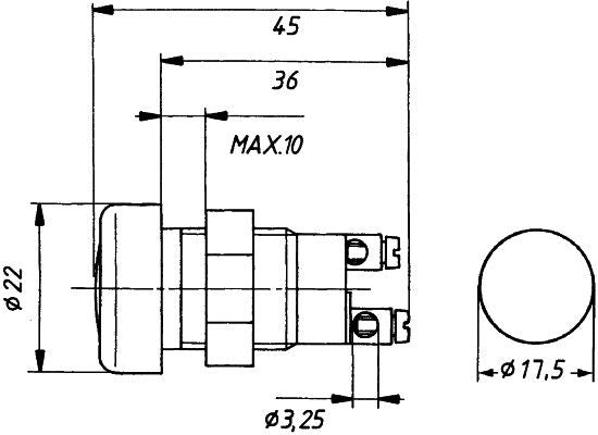 Hella Control Lamp 2AA 008 595-021