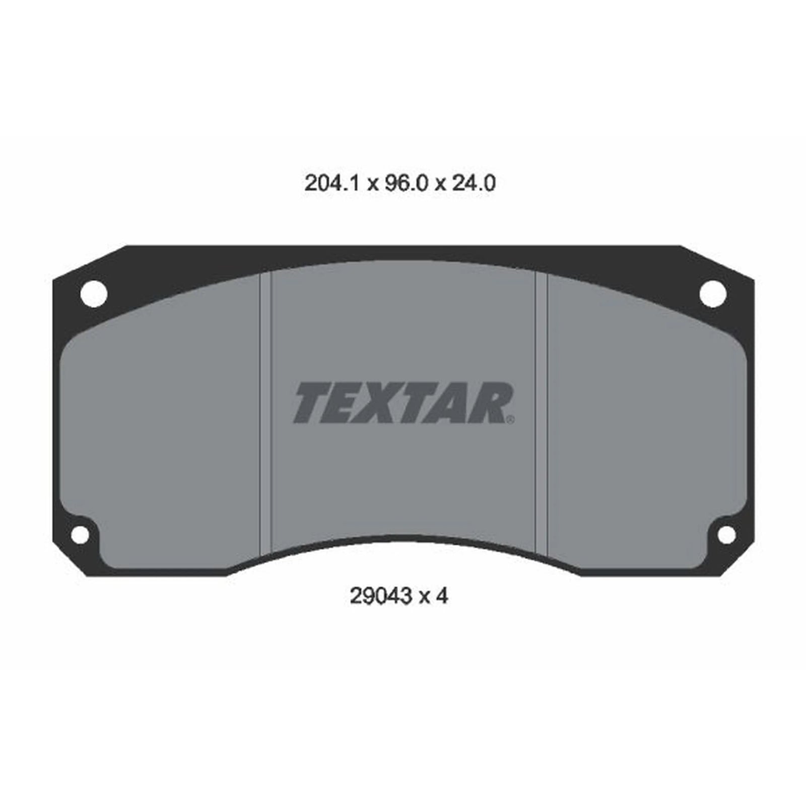 Textar Front Brake Pad Set 2904303
