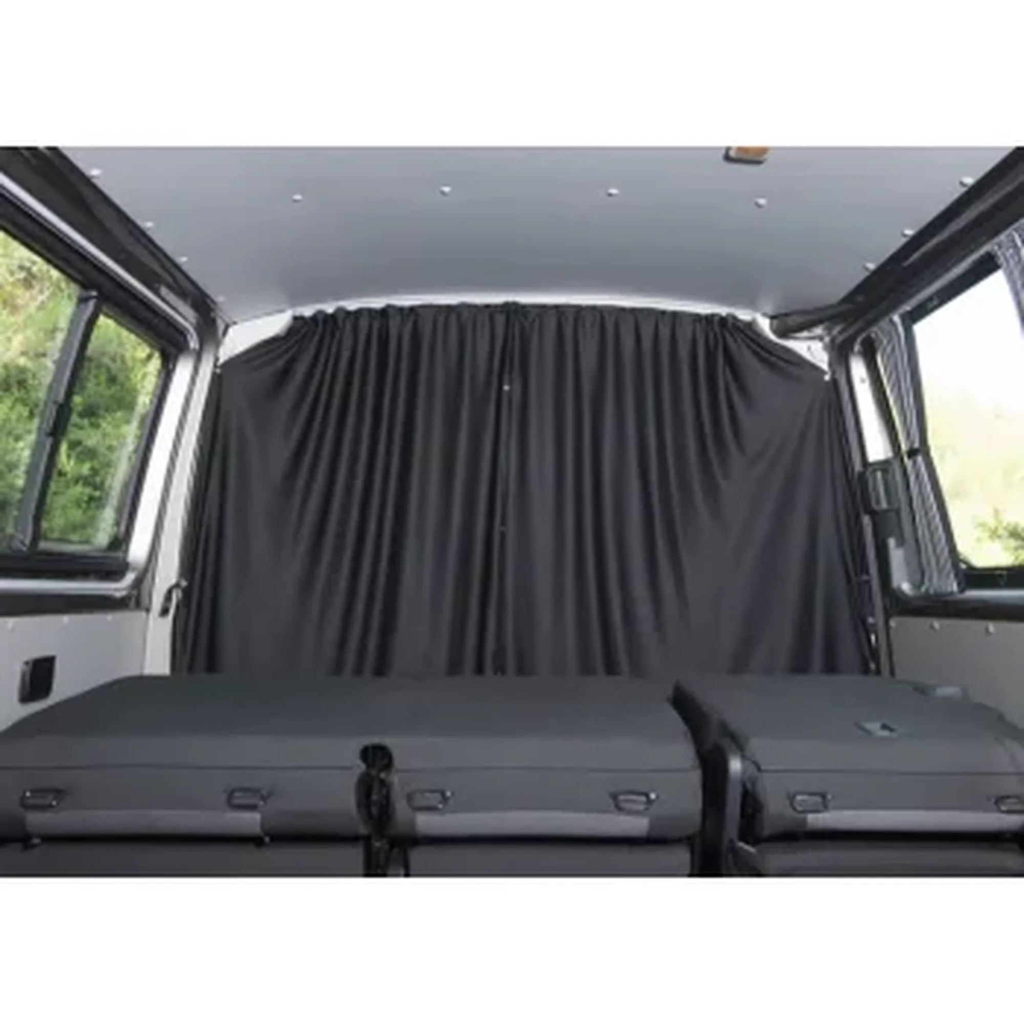 Unbranded T5/T6.1 Cab Curtain Set with Poppers - Black