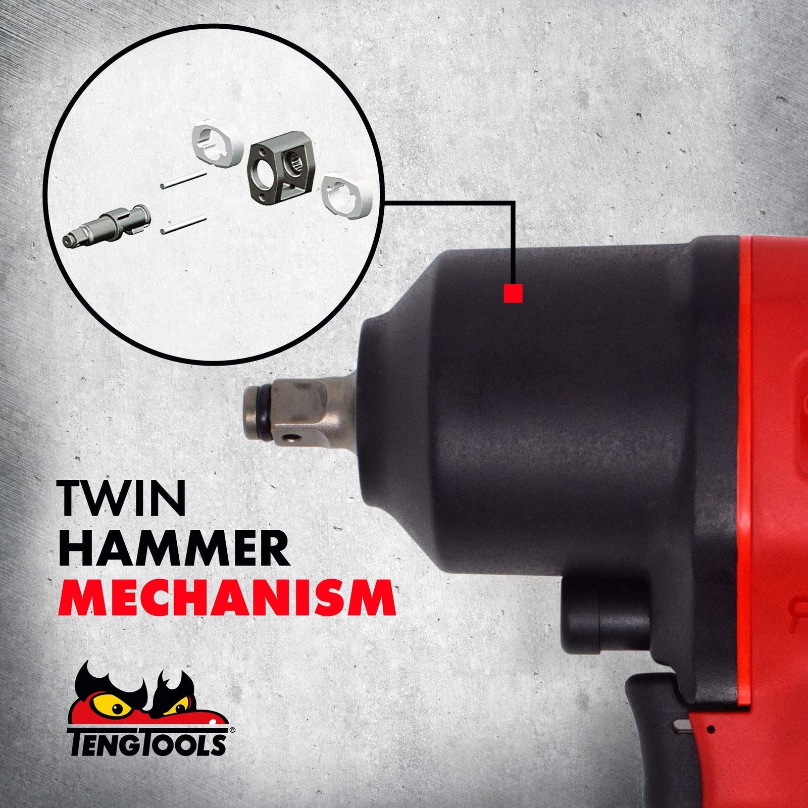 Teng Tools 3/8" Composite Air Impact Wrench
