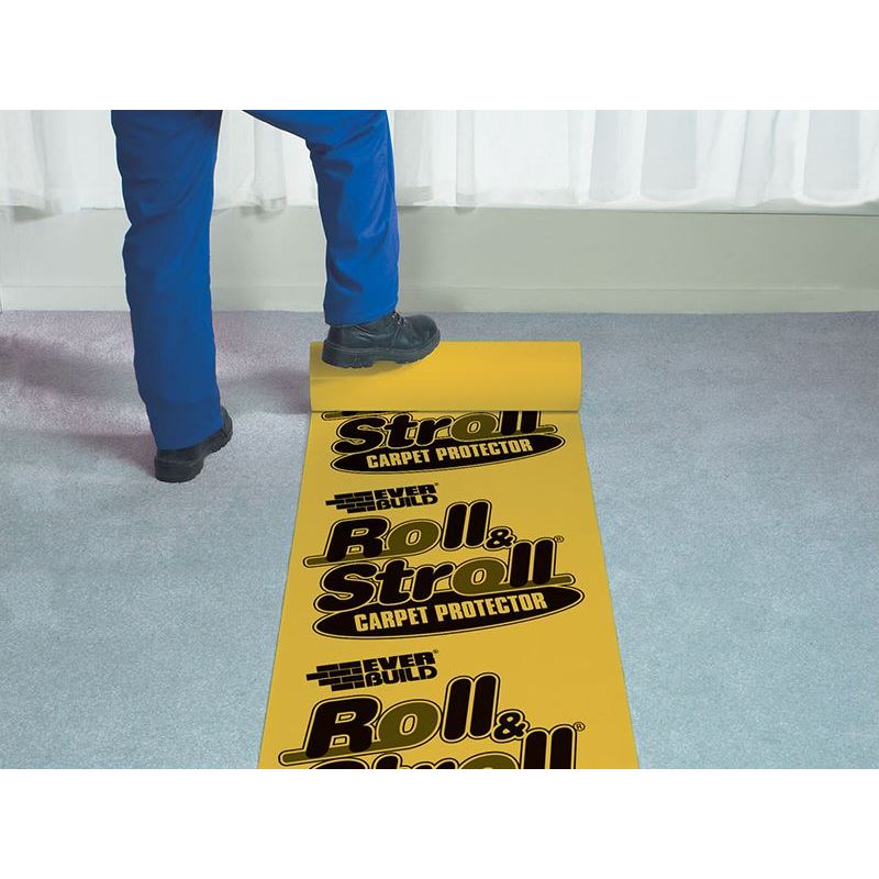 Everbuild Sika Roll & Stroll Premium Carpet Protector 600mm x 25m