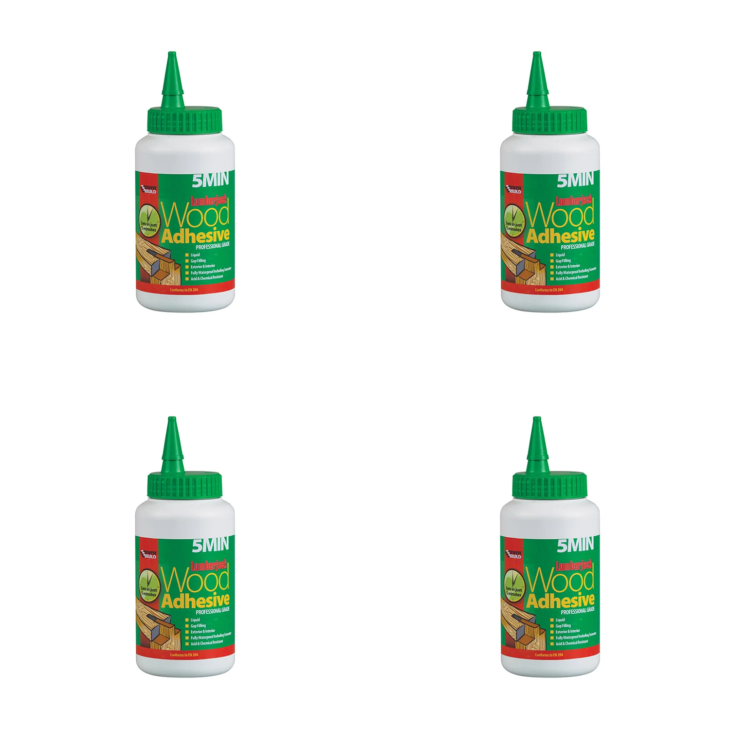 Everbuild Sika Lumberjack 5min Polyurethane Wood Adhesive Liquid 750g