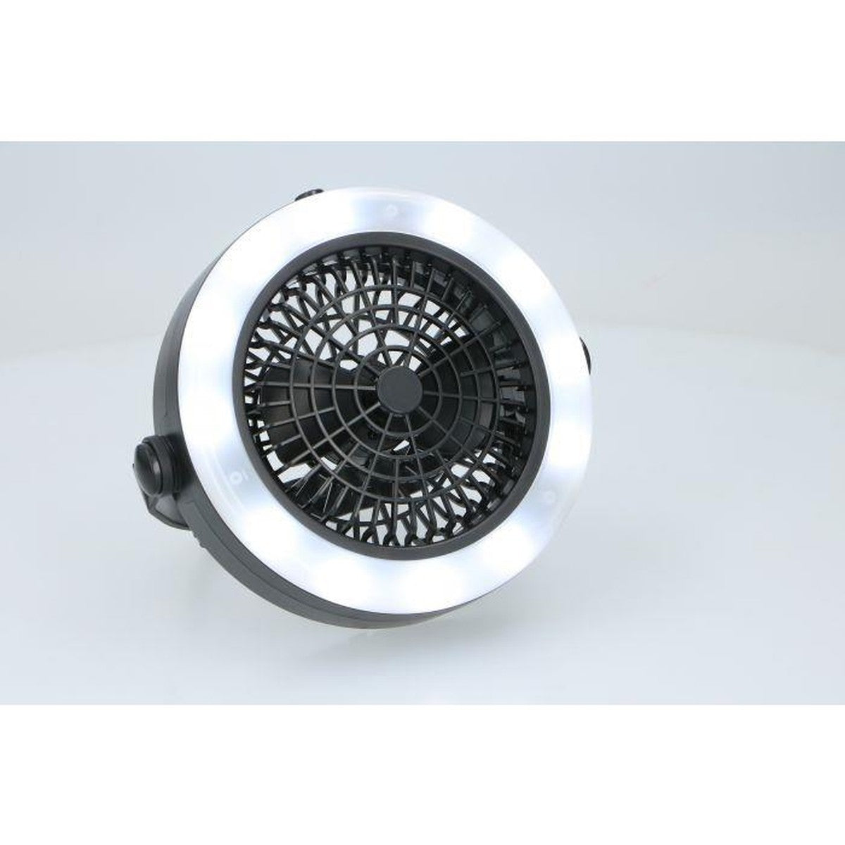 2IN1 12 LED Hanging Camping Ceiling & Desk Fan with Light Tent Lamp Lantern Outdoor
