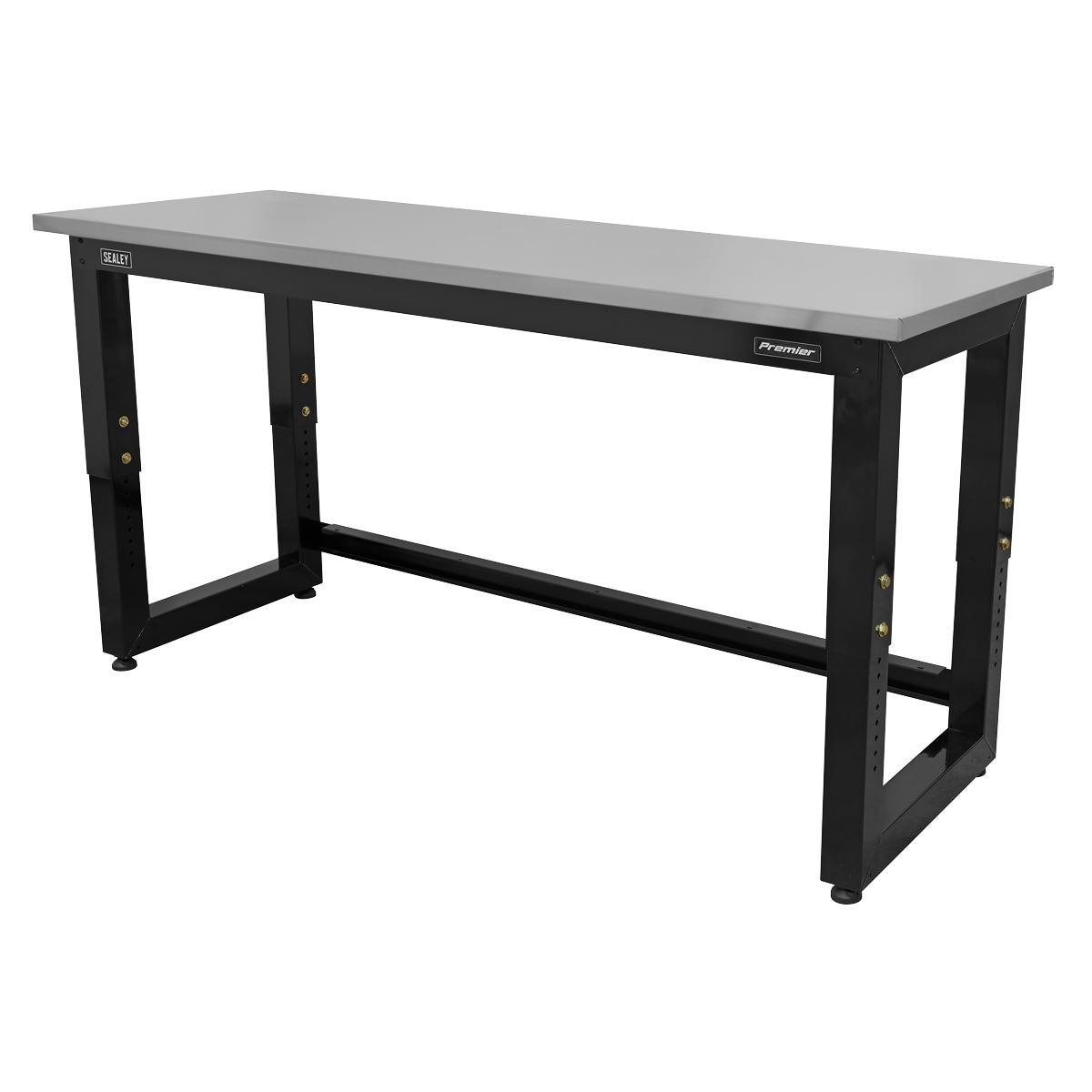 Sealey Steel Adjustable Workbench with Stainless Steel Worktop 1830mm Heavy-Duty