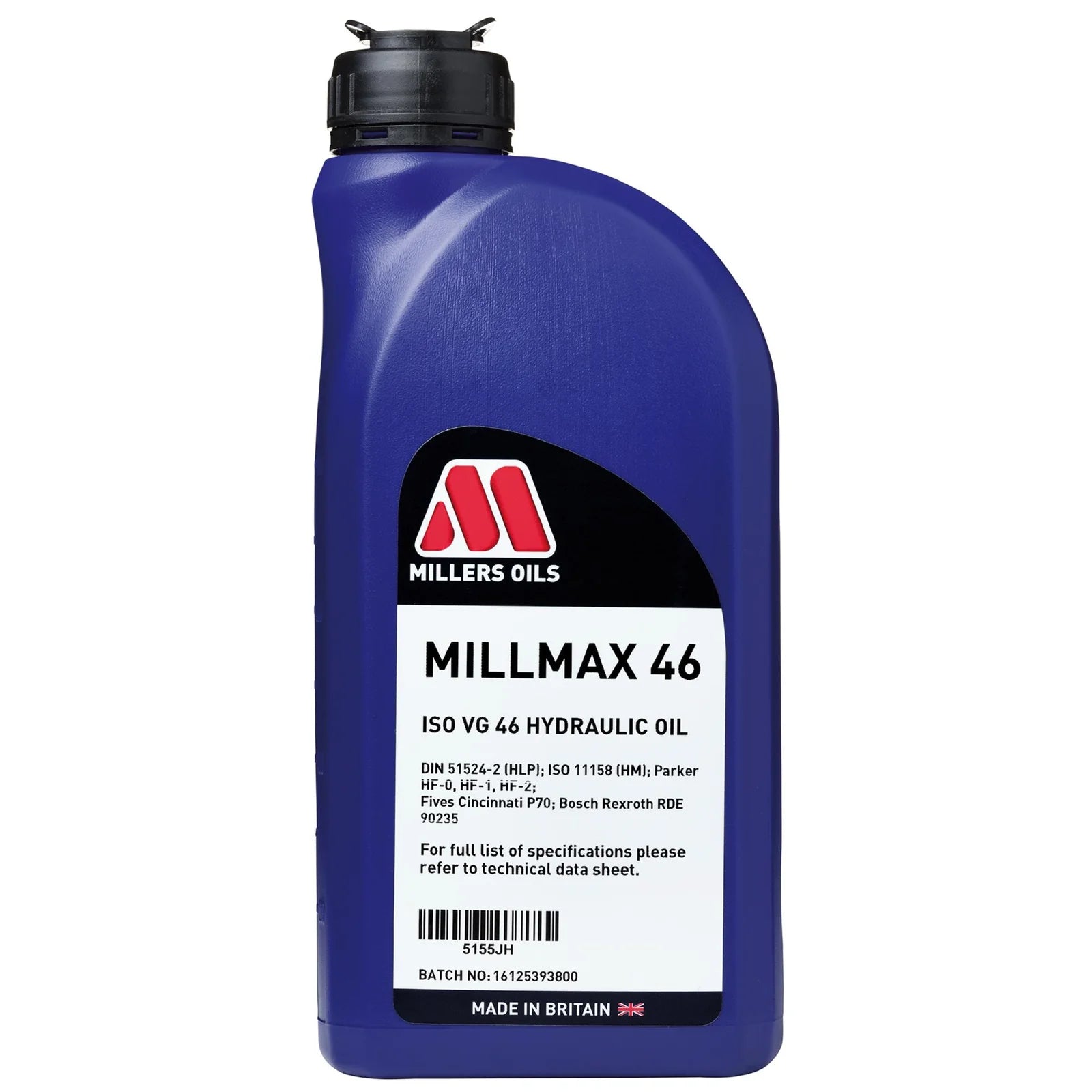 Millers Oils Millmax 46 Hydraulic Oil, 1L - MO-5155