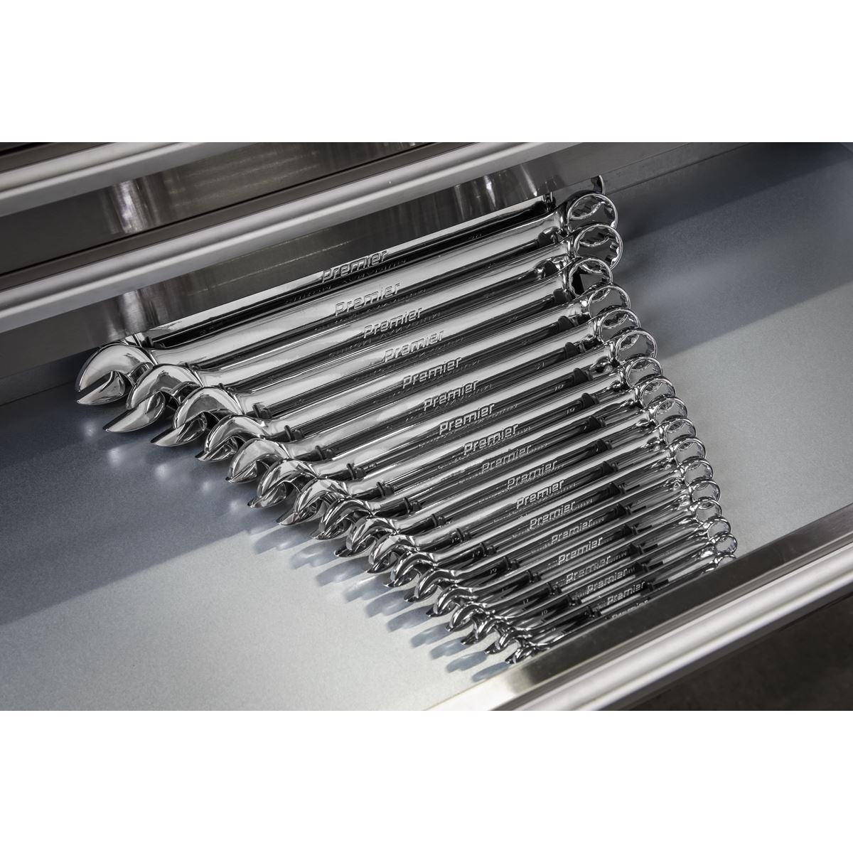 Sealey 2pc Sharks Teeth Tooth Spanner Rack Capacity 20 Spanners