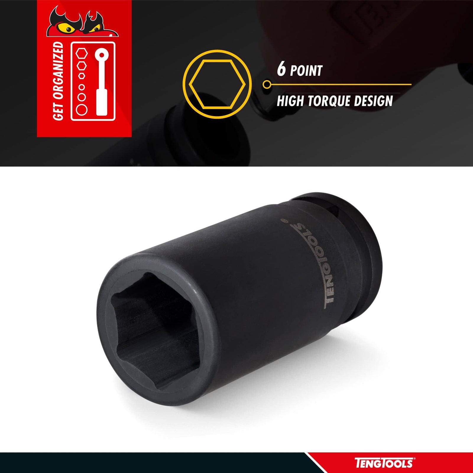 Teng Tools 3/4" Deep Impact Socket DIN AF 15/16"