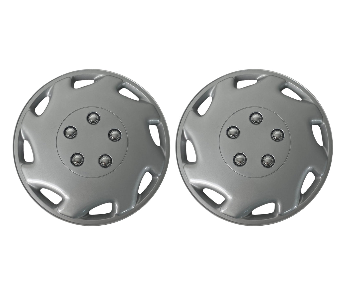 Milenco Silver Wheel Trims - 14" - Explorer 2008 Onwards - Caravan Steel Wheels - Set of 4 (440S)