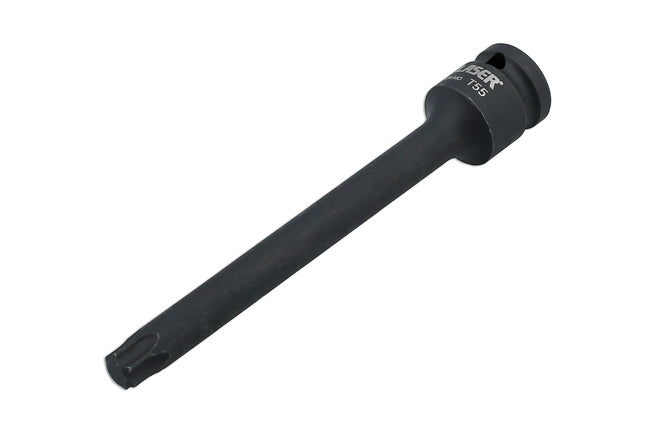 Laser Extra Long Impact Star Bit Socket 1/2"D T55