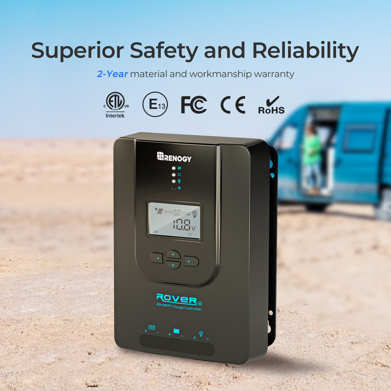 Renogy CORE Rover 12V 40A MPPT Charge Controller(With BT)