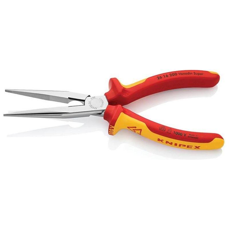 Knipex VDE Long Snipe Nose Side Cutting Pliers 200mm