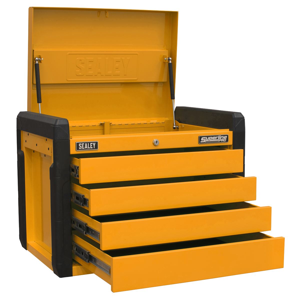 Superline Pro Superline PRO Push-to-Open Topchest 4-Drawer - Orange APPD4O