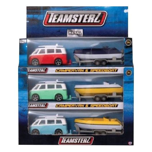 Camper Van  Speedboat die cast model set M0032