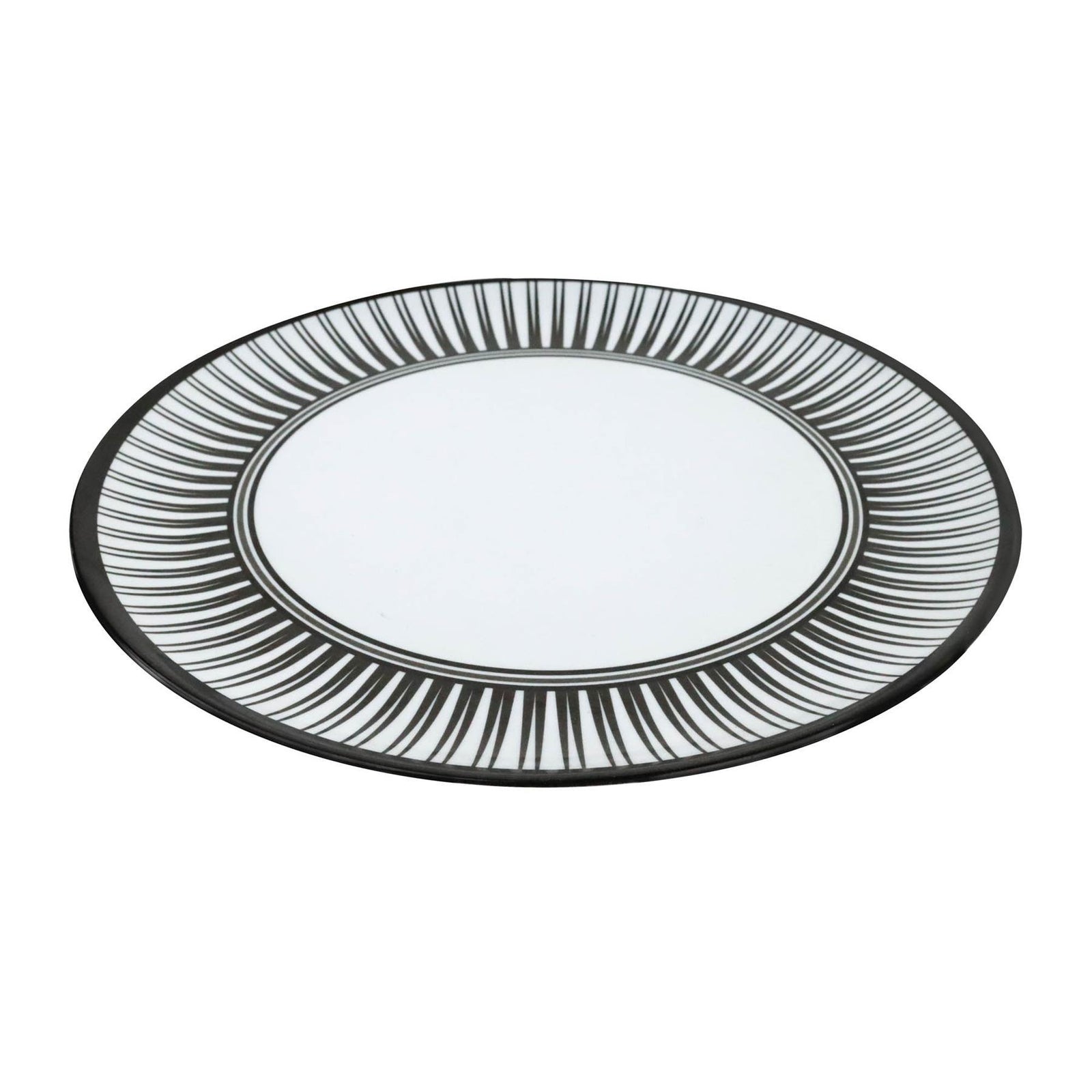 Camping Caravan Picnic Fishing Travel Melamine 16pc Dining Dinner Set - Stripe 7